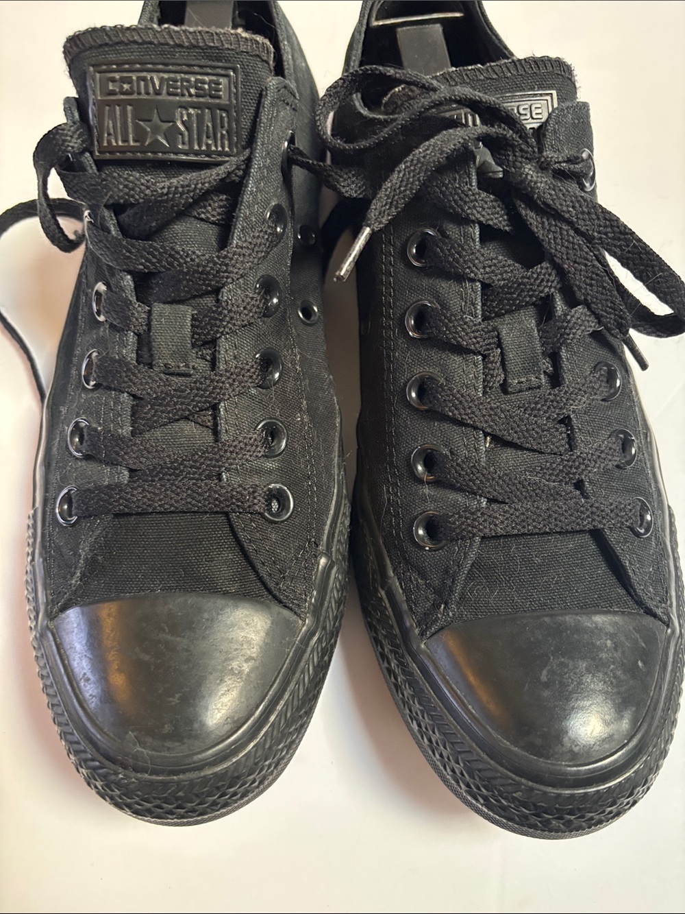 Converse uni-sex Black Low Top All Star Sneakers - Picture 3 of 8